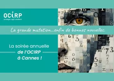 image ocirp, la grande mutation... enfin de bonnes nouvelles, soirée annuelle de l'ocirp à cannes ! fond vert amande